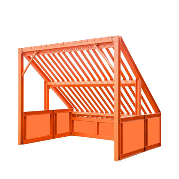 10’ Heavy Duty Static Grizzly Rock Screen, Adjustable Bolt-On Deck Bars, 4" x 4" I-Beams, 5000 lb Load Capacity, TMG-RS10