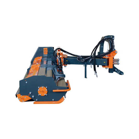 100" Ditch Bank Flail Mower, Offset Verge & Slope Cutter for Tractors 80-120 HP, Italian Gearbox TMG-TFMO100