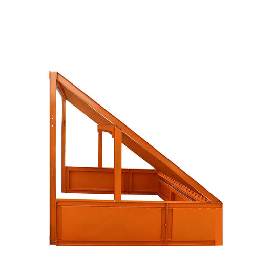 12’ Heavy Duty Static Grizzly Rock Screen, Adjustable Bolt-On Deck Bars, 4" x 4" I-Beams, 5000 lb Load Capacity, TMG-RS12