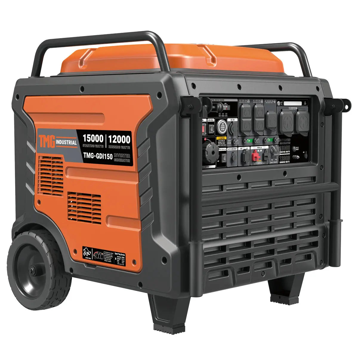 15000 Watt Digital Inverter Portable Generator, 10hrs 50% Load Run Time, EPA Compliance, TMG-GDI150