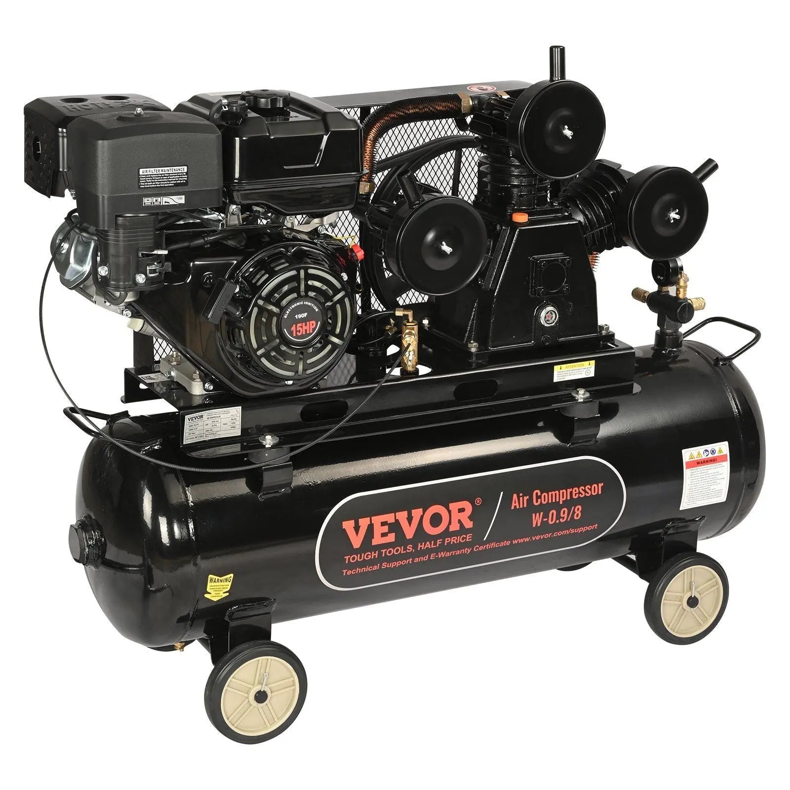 15HP Gas Air Compressor, 30 Gallon Tank, Heavy-Duty Performance, Portable Design, DOBA-AC30G