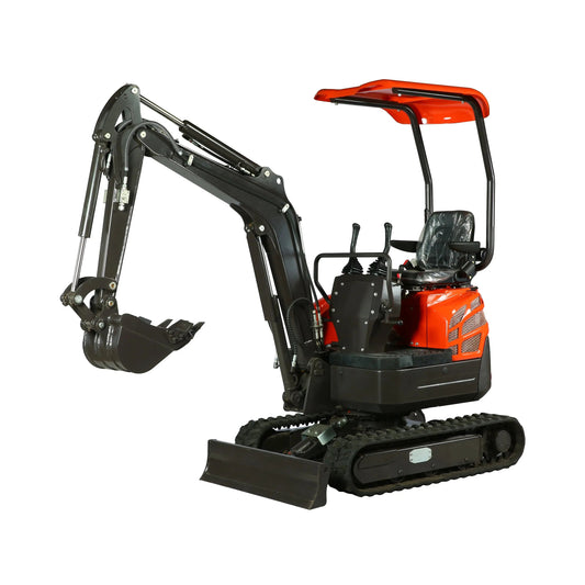 1600 KG Compact Mini Excavator, 16 HP Kubota Diesel, KDK Pump, Eaton Motor, 85" Digging Depth TMG-MVE16