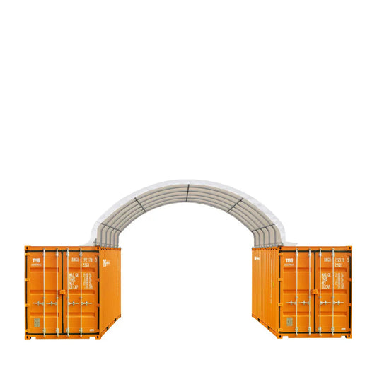 20' x 20' PE Fabric Container Shelter, Fire Retardant, Water Resistant, UV Protected, TMG-ST2021CE(Previously ST2020C)