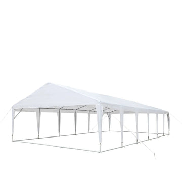 20' x 40' Heavy Duty Outdoor Party Tent, PE tarpaulin fabric, 6’6" Overhead, 10’ Peak Ceiling, TMG-PT2040A