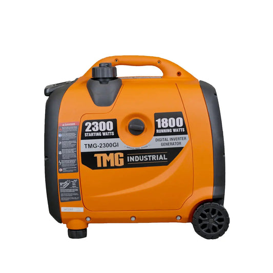 2300 Watt Digital Inverter Gasoline Generator, 79 cc OHV Engine, 6.5 Hour Run Time, 120/240 VAC, Telescopic Pull Handle, Parallel Cable Kit, TMG-2300GI