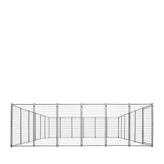 24’ x 24’ Galvanized Dog Kennel, Easy Assembly, Weather-Resistant, TMG-DCP24