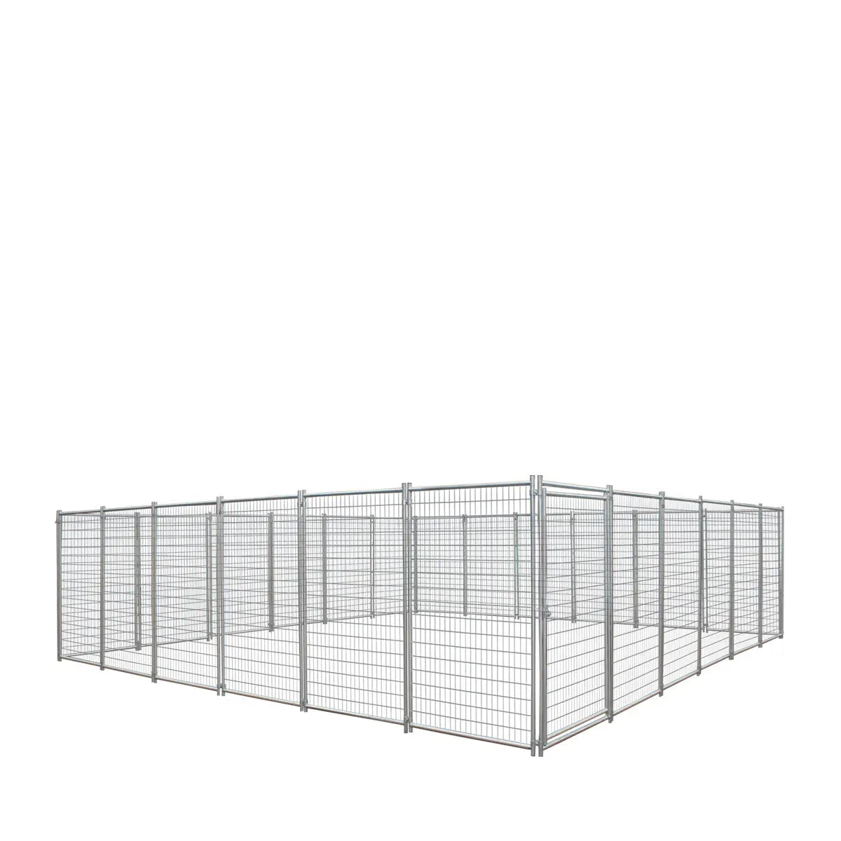 24’ x 24’ Galvanized Dog Kennel, Easy Assembly, Weather-Resistant, TMG-DCP24