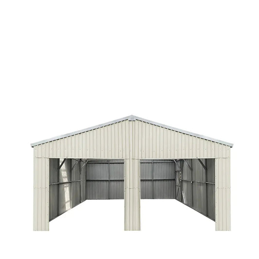 25’ x 25’ Double Garage Metal Barn Shed with Side Entry Door (Discontinued – Replaced by TMG-MS2030, MS2630)