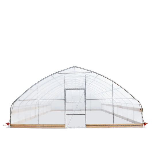 25' x 40' Tunnel Greenhouse Grow Tent w/6 Mil Clear EVA Plastic Film, Cold Frame, Hand Crank Roll-Up Sides, Peak Ceiling Roof, TMG-GH2540