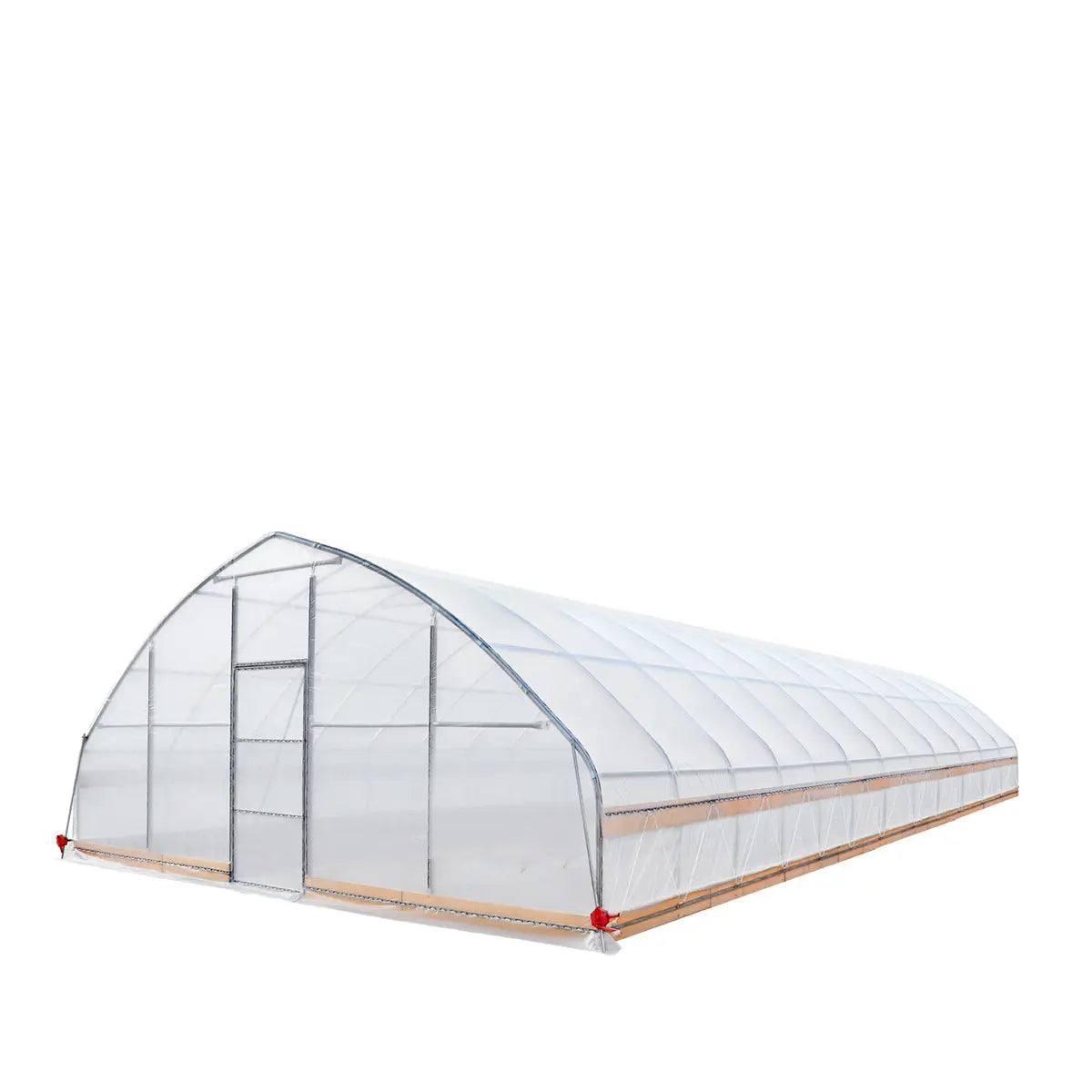25’ x 50’ Tunnel Greenhouse Grow Tent w/6 Mil Clear EVA Plastic Film, Cold Frame, Hand Crank Roll-Up Sides, Peak Ceiling Roof, TMG-GH2550