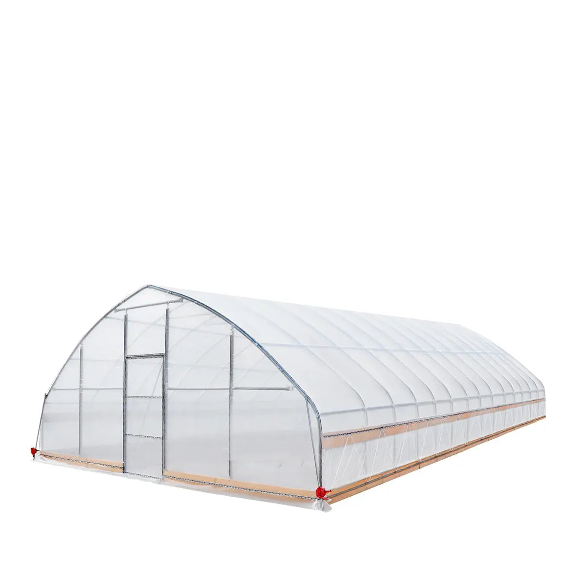 25’ x 60’ Tunnel Greenhouse Grow Tent w/6 Mil Clear EVA Plastic Film, Cold Frame, Hand Crank Roll-Up Sides, Peak Ceiling Roof, TMG-GH2560