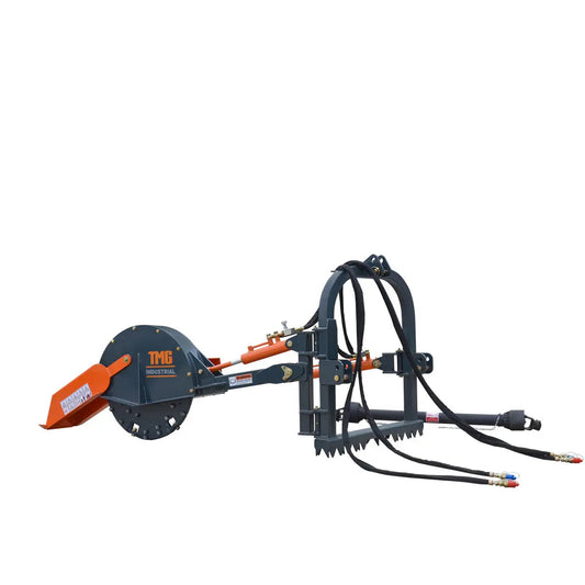26" 3-Point Hitch Stump Grinder, Category 1 & 2 Hookup, Driveline Shaft Included, 30-50 HP Tractor, TMG-TSG26