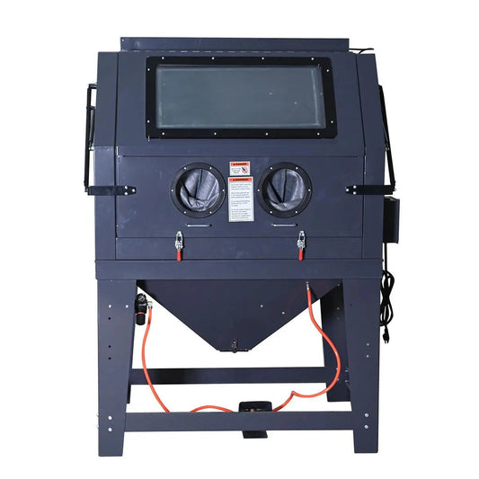 265 Gallon/990L Commercial Cabinet Sandblaster, Vacuum Filtration System, Oversized View Window, 125 PSI, 24 CFM, TMG-ABC99