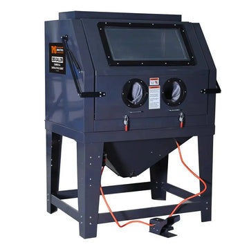 265 Gallon/990L Commercial Cabinet Sandblaster, Vacuum Filtration System, Oversized View Window, 125 PSI, 24 CFM, TMG-ABC99
