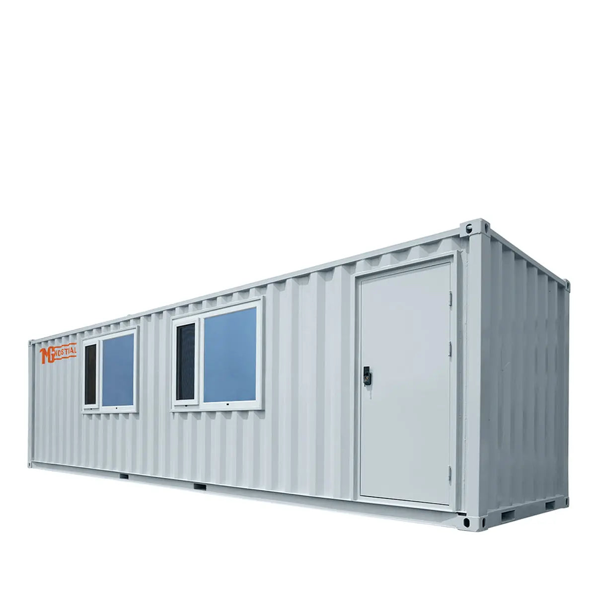30’ Custom Built Steel Container Office, Working Area & Manager’s Office, 1 Leather Office Chair, 4 Ergonomic Office Chairs, TMG-SCO30