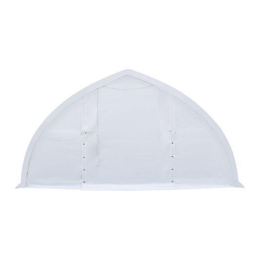 30' x 40' Peak Ceiling Storage Shelter with Heavy Duty 17 oz PVC Cover & Drive Through Doors, TMG-ST3042V (Previously ST3040V)