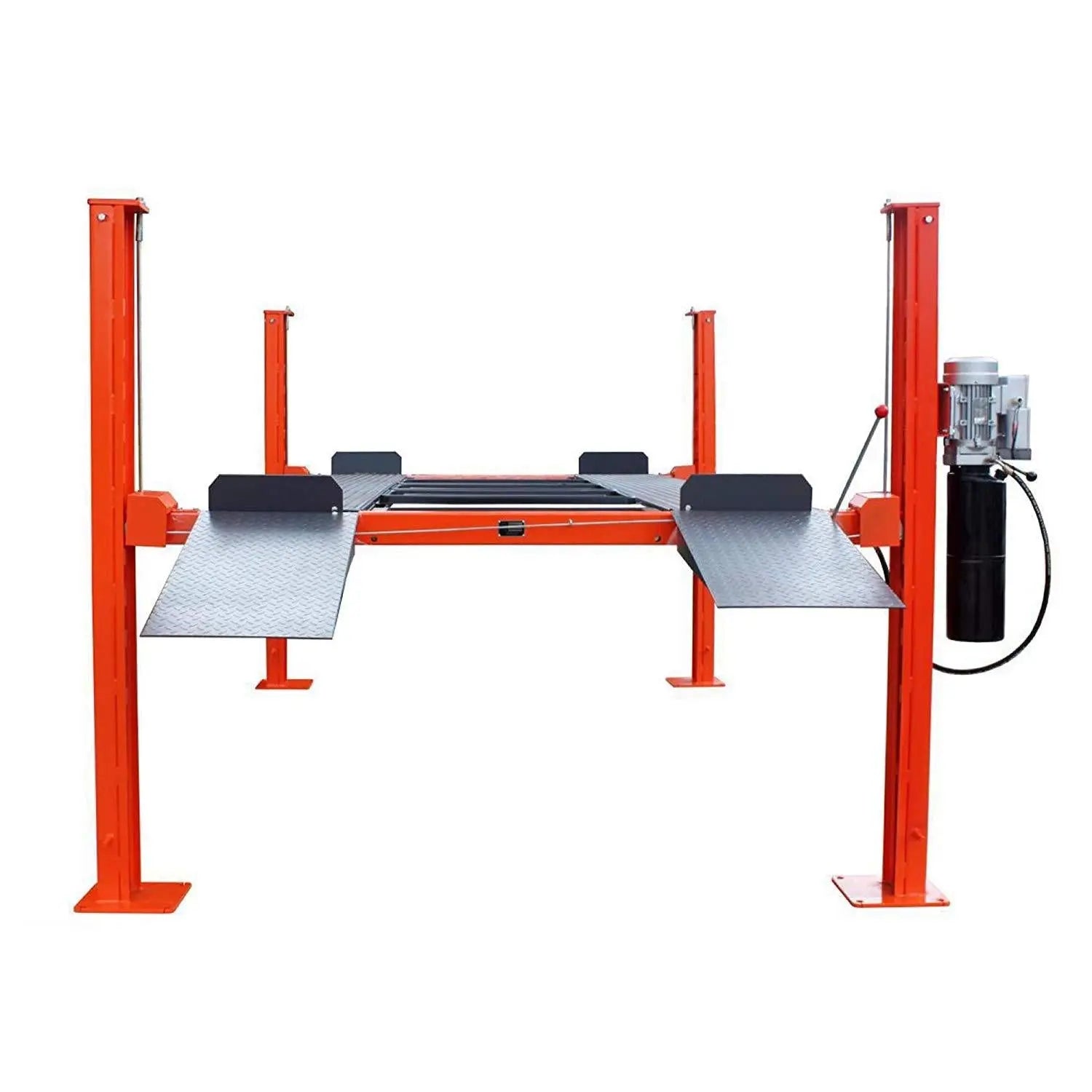 4-Post Auto Lift, 9,000 lb Lift Capacity, 77" Rise, Removable Ramp, CETL Certified Power Unit, TMG-ALF90