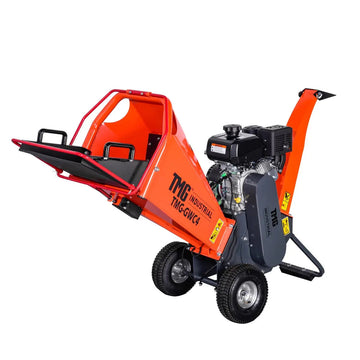 4" Wood Chipper Powered by 7 HP Kohler Command Pro Series Engine, 6'' Reversible Blades, Dual Belt Drive, TMG-GWC4