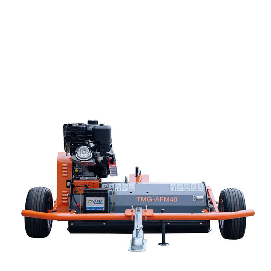 40" ATV Tow-Behind Offset Flail Mower, Briggs & Stratton 13.5 HP Engine, Adjustable Mowing Height, 15" Cut Capacity, TMG-AFM40