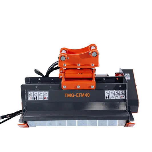 40" Excavator Brush Flail Mower, 6 to 8-ton Carrier, 16-21 GPM, TMG-EFM40