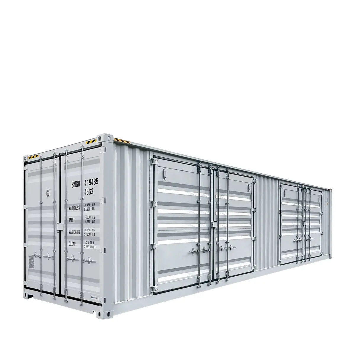 40-Foot High Cube Shipping Container with 2 Side Doors – One-Way Use Sea Can TMG-SC45S