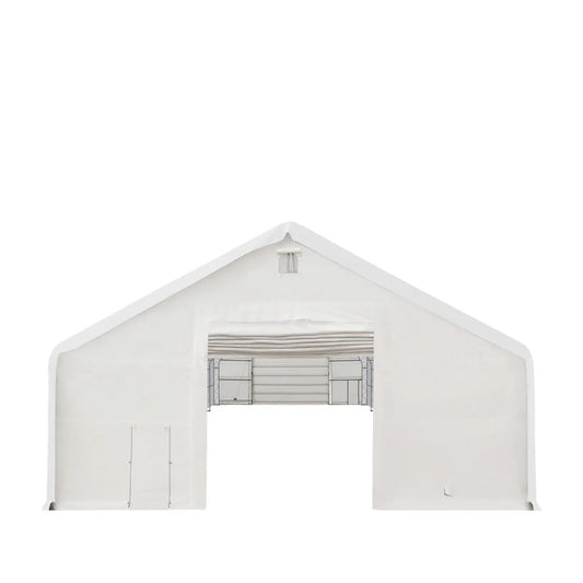 40' x 60' Dual Truss Storage Shelter with Heavy Duty 21 oz PVC Cover & Drive Through Doors, TMG-DT4061