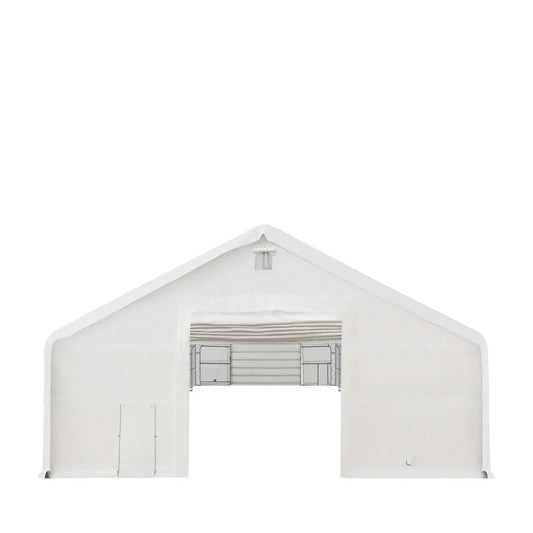 40' x 80' Dual Truss Storage Shelter with Heavy Duty 21 oz PVC Cover & Drive Through Doors, TMG-DT4081 (Previously DT4080)