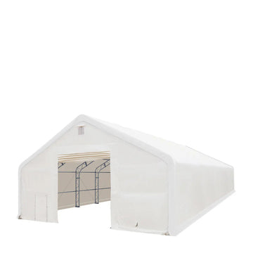 40' x 80' Dual Truss Storage Shelter with Heavy Duty 21 oz PVC Cover & Drive Through Doors, TMG-DT4081 (Previously DT4080)