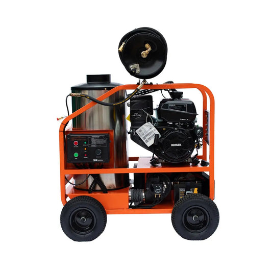 4000 PSI Hot Water Pressure Washer with 85’ Hose Reel, 14 HP Kohler Engine (Discontinued – No Longer Available) TMG-HW41R