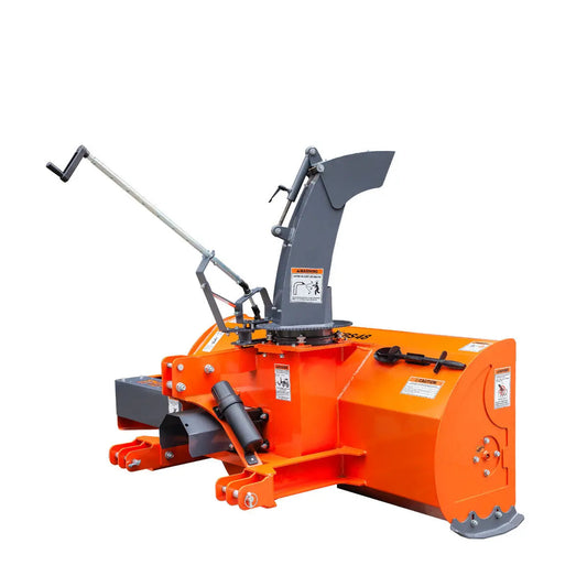 48" 3-Point Hitch Snow Blower, 20-40 HP, 20" Diameter Impeller, 360° Snow Chute, CAT 1 Suspension, TMG-TBS48
