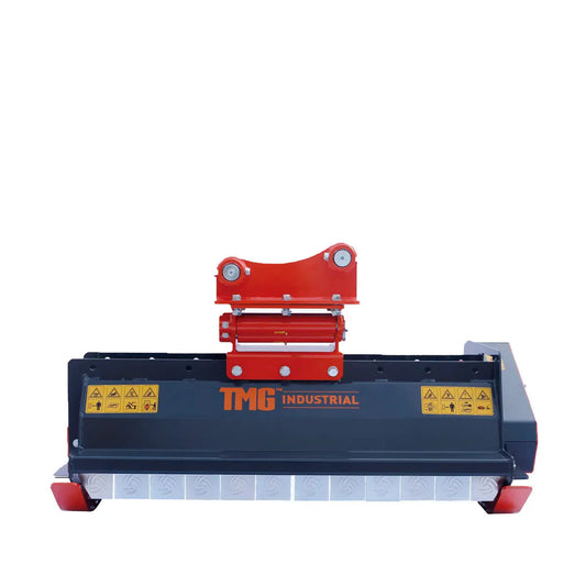 48" Flail Mower Brush Cutter for Mini to Midsize Excavators and Backhoes TMG-EFM48