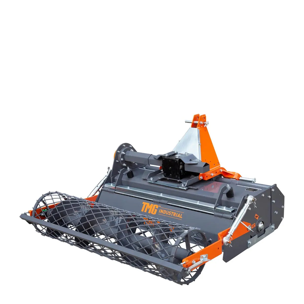 48" Stone Burier Rotary Tiller, 3-Point Hitch, Category 1 Hookup, 25-50 HP Tractors, PTO Shaft Included, 2-1/2" Stone Capacity, TMG-TSB48