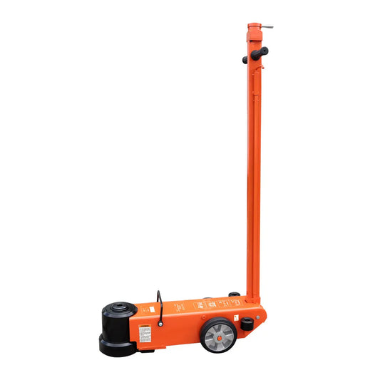 50 Ton Air Hydraulic Two Stage Truck Jack, 25 Ton Self-Retracting Ram, Adjustable 90°-180°, TMG-AJT50