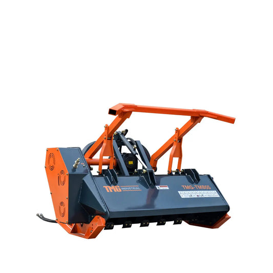 55" 3-Point Hitch Forestry Brush Mulcher, Category 2 Hookup, PTO Driven, Driveline Shaft Included, 70-110 HP, TMG-TMB55