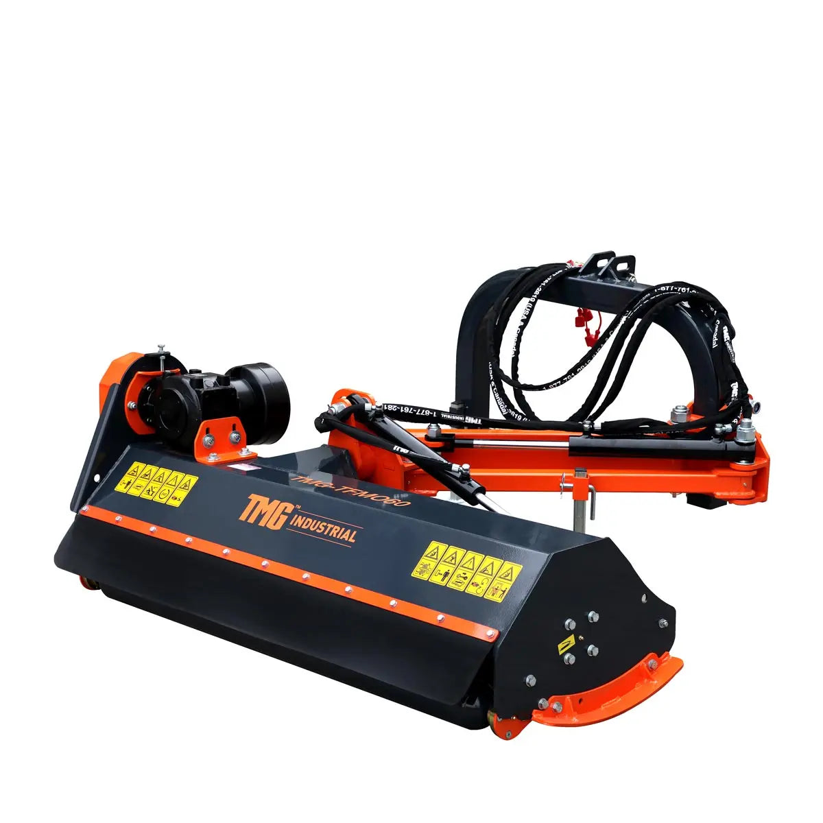 60" Ditch Bank Flail Mower, Offset Verge & Slope Cutter for Tractors 30-60 HP TMG-TFMO60