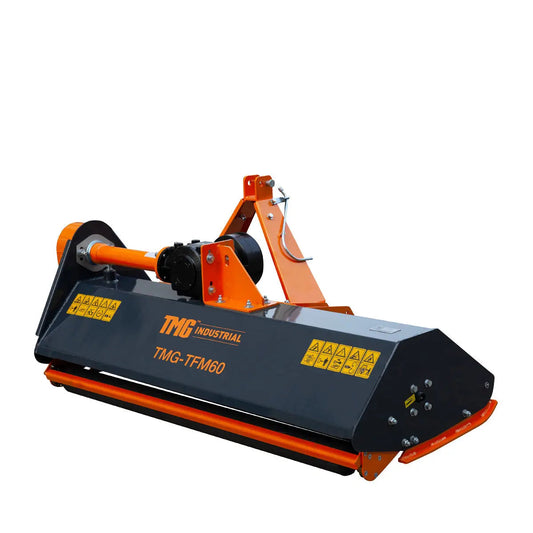 60" Flail Mower, 3-Point Hitch, 30-60 HP Tractor, PTO Drive Shaft, TMG-TFM60