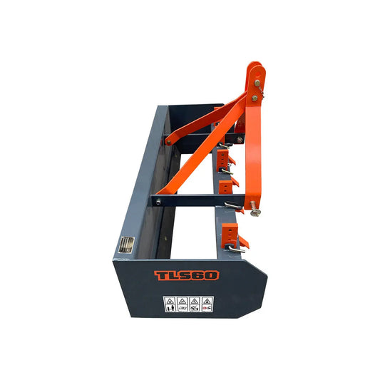 60" Heavy-Duty Box Scraper Blade with Ripper Shanks – Fits 18-35 HP Tractors TMG-TLS60