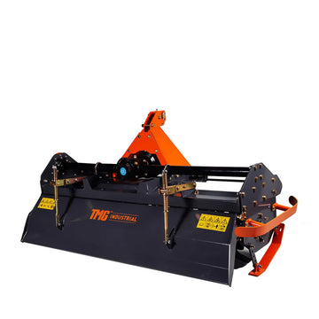 70" 3-Point Hitch Rotary Tiller, 35-55 HP Tractor, 6" Tilling Depth, PTO Shaft Included, Category 1 & 2 Hookup, TMG-RT175