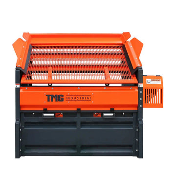 70" Vibratory Topsoil Rock Screen, 5.5 HP Kohler Engine, Cantilever Leaf-Springs, 30° Screen Deck, TMG-RSV70G