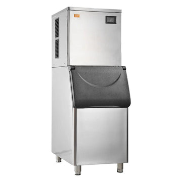 700W Commercial Ice Maker, 360 lbs Daily Output, 330 lbs Storage Bin, Self-Cleaning Function, DOBA-IM700