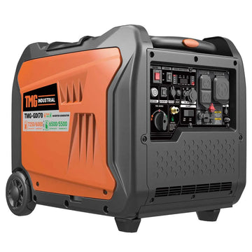 7250 Watt Digital Inverter Hybrid Portable Generator, Dual Fuel Capability (Gas/LPG), 6.5hrs 50% Load Run Time, CETL, ETL Certified For Canada/US, EPA Emissions Compliance, TMG-GDI70
