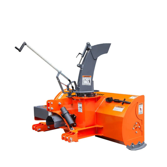 84" 3-Point Hitch Snow Blower, 25-90 HP, 24" Diameter Impeller, 360° Snow Chute, CAT 1 & CAT 2 Suspension, TMG-TBS84