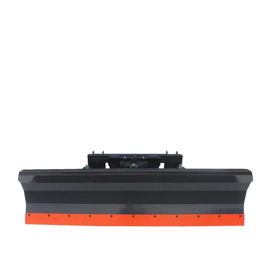 94" Skid Steer Dozer Blade/Snow Plow Pusher, 30° Left & Right, Bolt-On Cutting Edge, Adjustable Skid Shoes, Universal Quick Mount, TMG-DB94