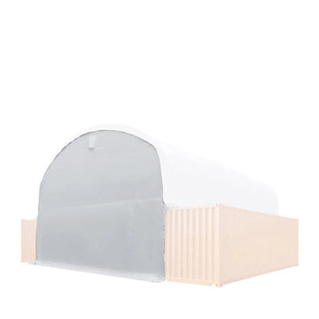 Back End Wall Kit, Compatible with TMG-DT3020C and DT3040C container shelters installed with the standard height containers (8’6"), TMG-DT30BW8V