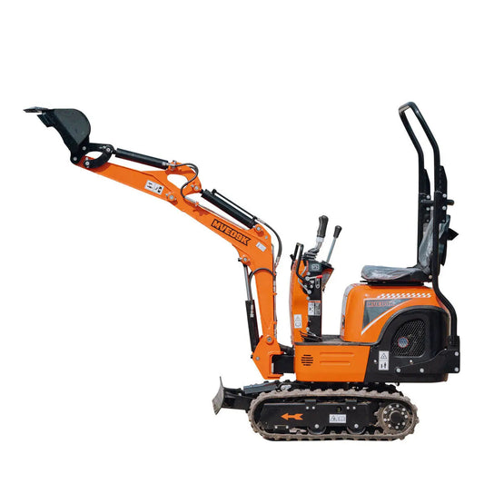 Compact Mini Excavator, 9.5 HP Kohler Engine, Eaton Hydraulic Motor, 360° Rotation, 11" Bucket TMG-MVE09K
