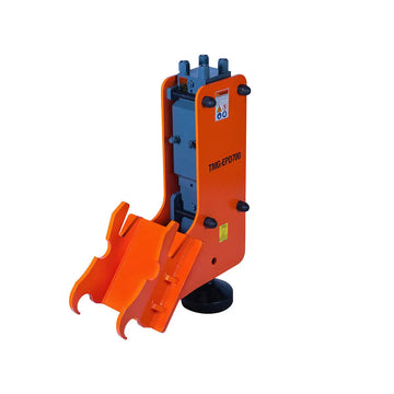 Excavator Hydraulic Post Pounder, 700 Ft-lb Energy Class, 500-900 BPM, 8" Post Capacity, 4-7 Ton Excavator, TMG-EPD700
