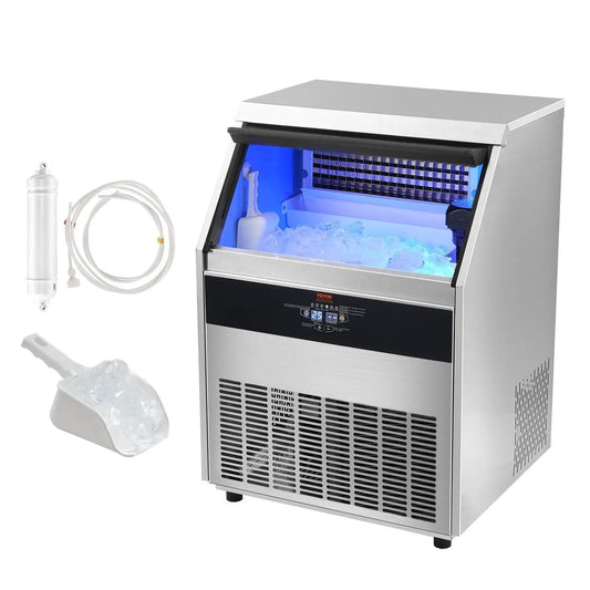 Fast-Cooling Ice Maker, 126 Cubes in 15 Minutes, LED Display Panel, Compact Countertop Design, DOBA-IM126