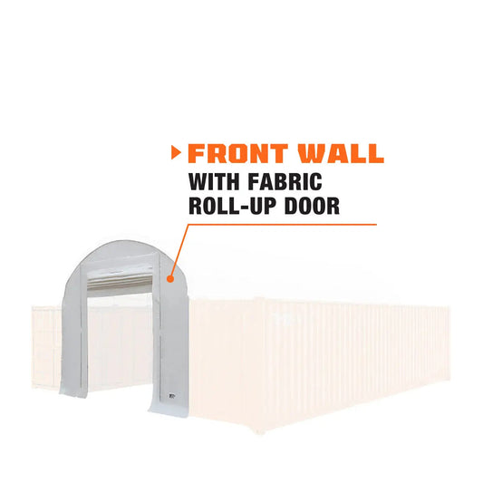 Front End Wall Kit, Compatible with TMG-DT2041CV container shelters installed with the standard height containers (8’6"), TMG-DT20FW8V