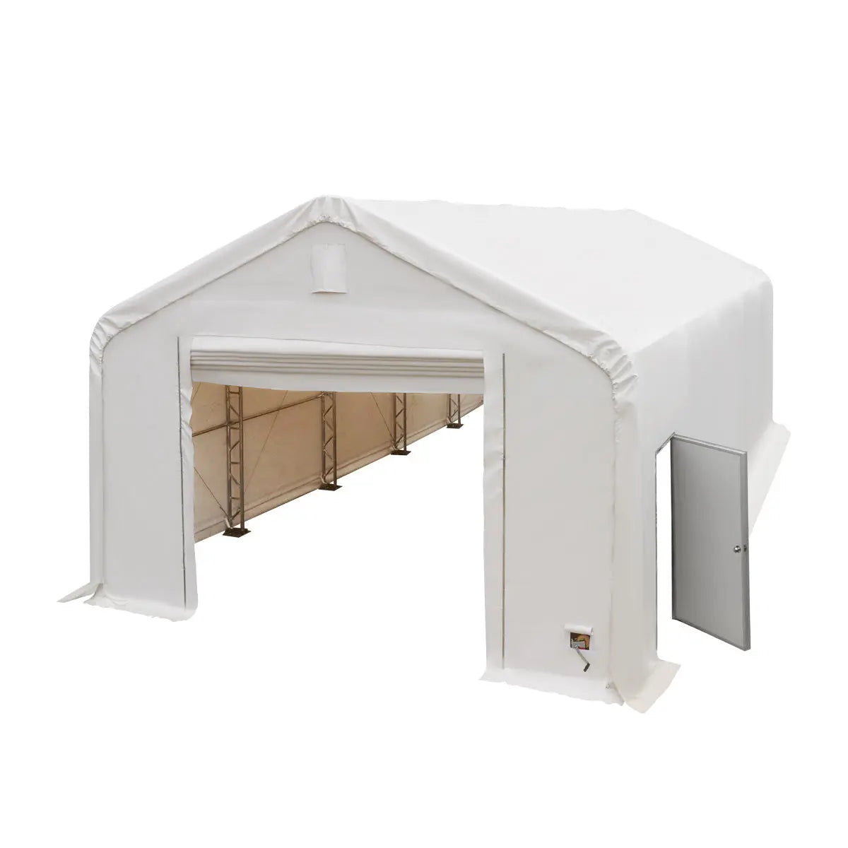 Pro Series 20' x 40' Dual Truss Storage Shelter with Heavy Duty 17 oz PVC Cover & Drive Through Doors, TMG-DT2041-PRO