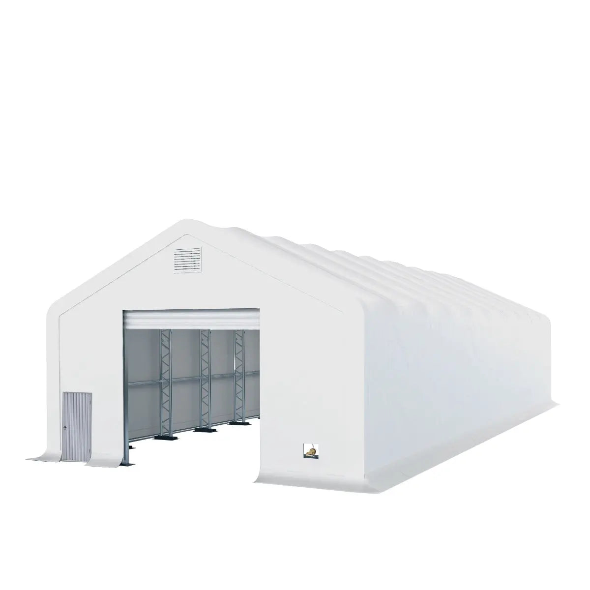 Pro Series 30' x 80' Dual Truss Storage Shelter with Heavy Duty 17 oz PVC Cover & Drive Through Doors, TMG-DT3081-PRO